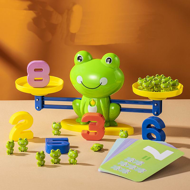 青蛙天平数学创意益智类早教玩具小学生科教幼儿园男女生儿童礼物